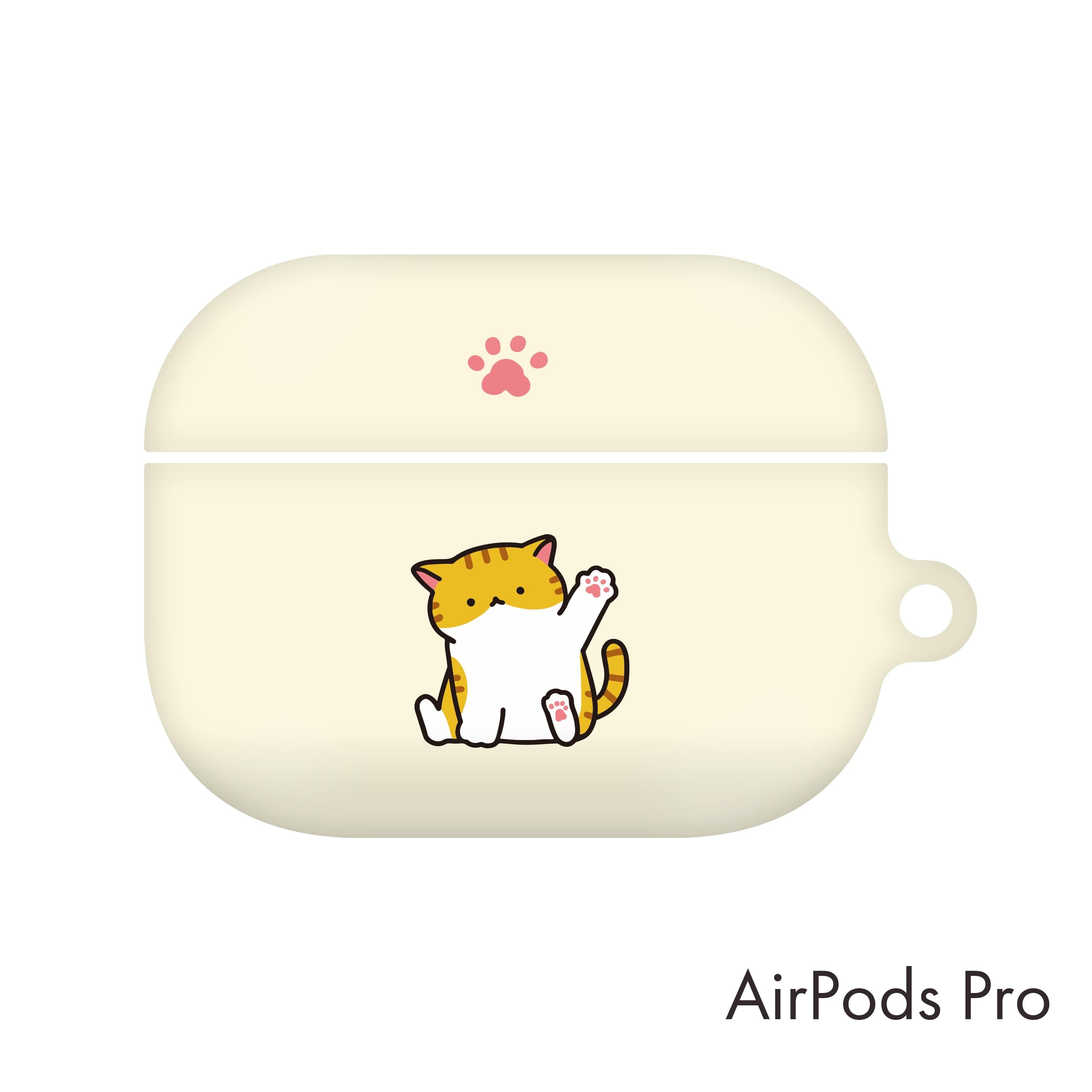 韓国 Airpods Pro ケース Meenew 可愛い ほのぼの 動物 イラスト デザイナーズ エアーポッズ プロ カバー 肉球 ねこ Mn01 韓国スマホケース専門店 Korean Case