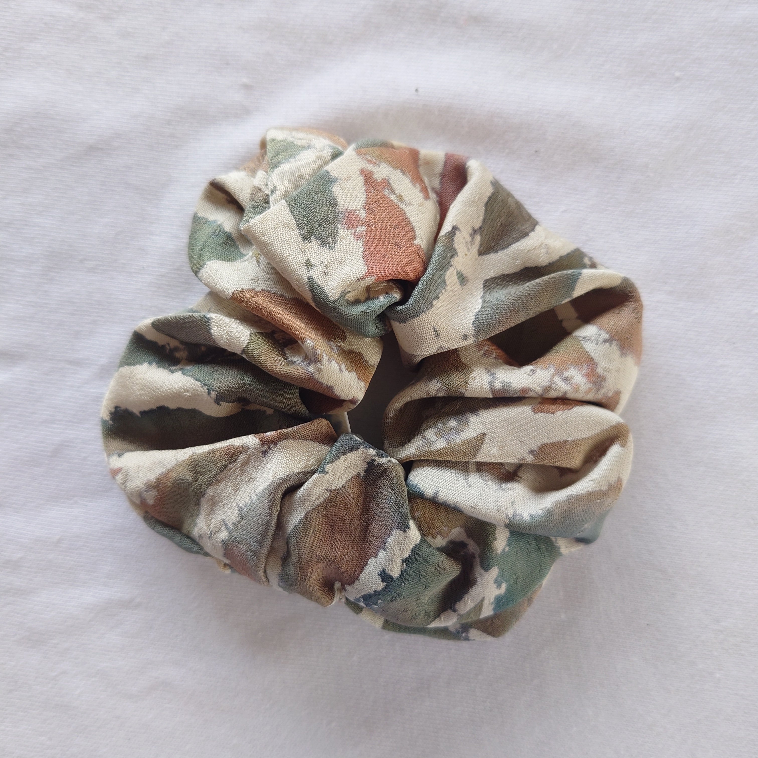 シュシュ Scrunchie VFW生地 くすみカラー バンクーバー 着物リメイク kimono