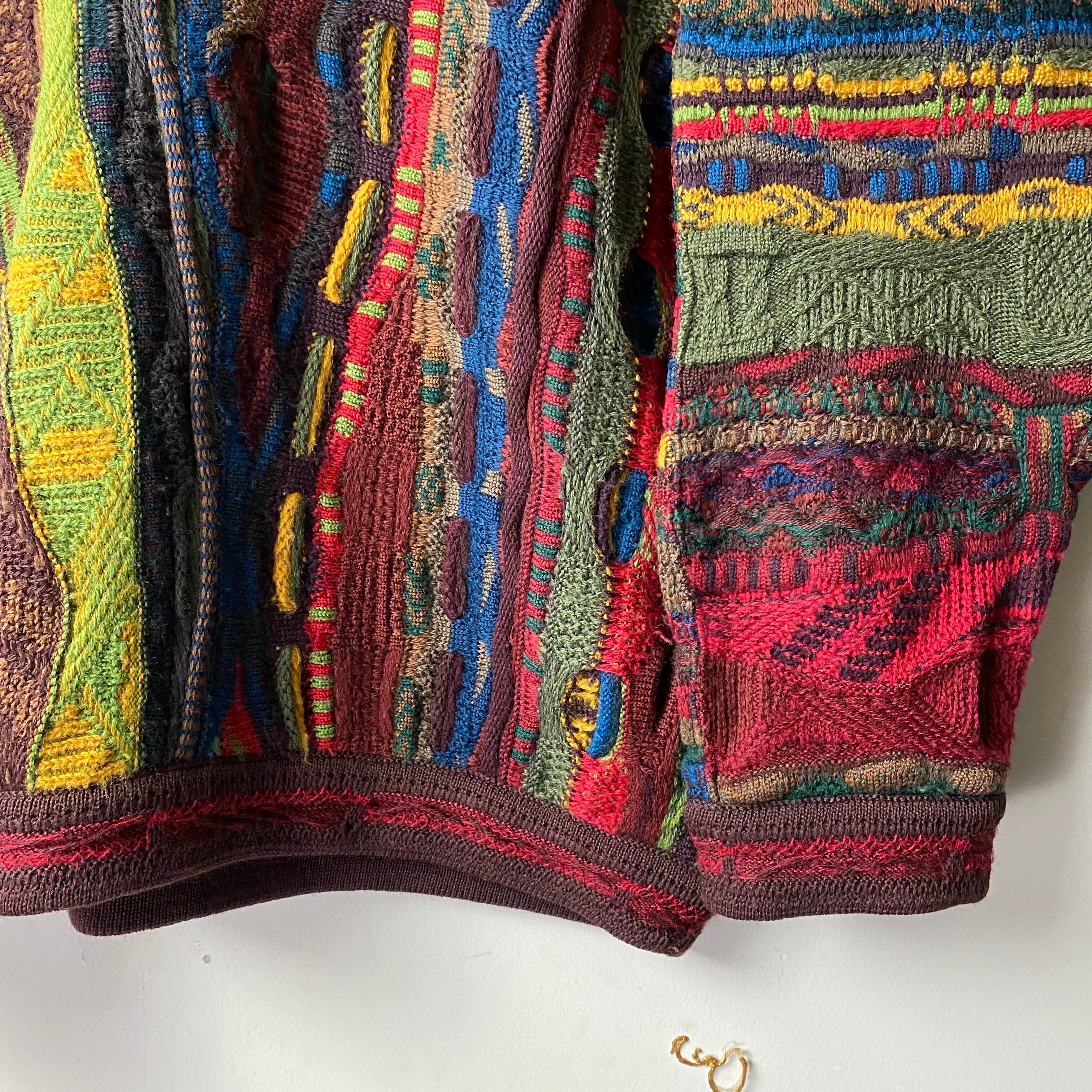 vintage COOGI 3D wool crew neck sweater | NOIR ONLINE