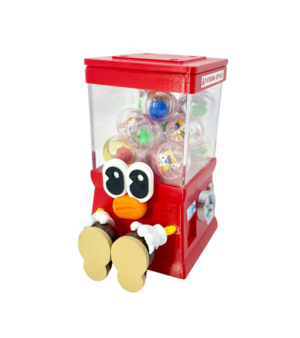 おすわりガチャ　レッド