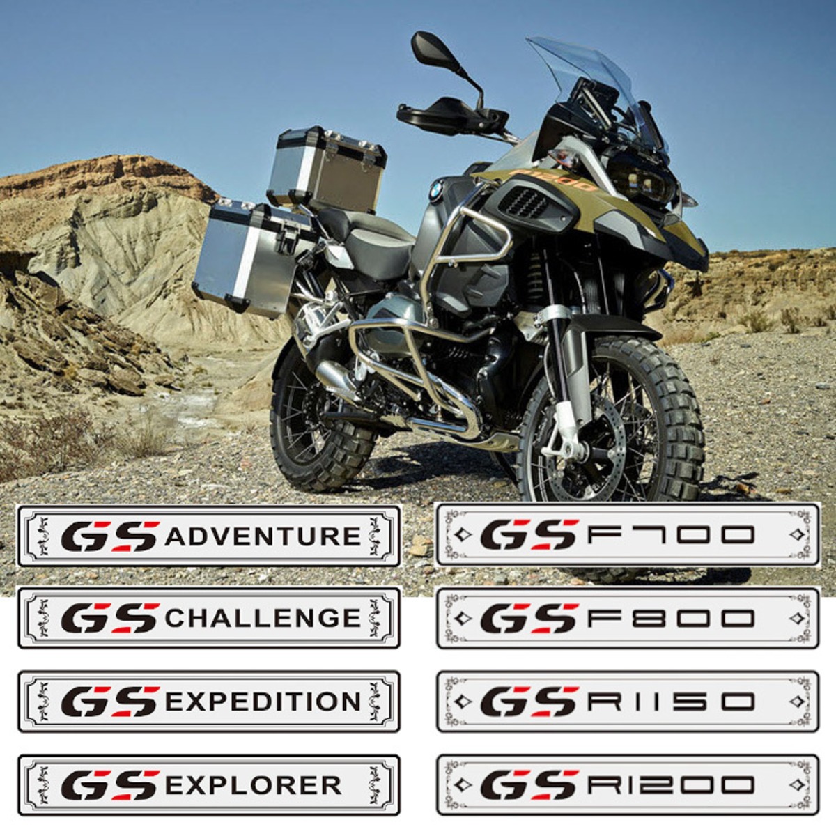 セット デカール ステッカー 39x250mm BMW GS F700 F800 R1150 R1200 