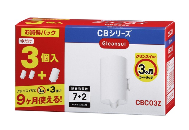 【2022最新】クリンスイ 浄水器 蛇口直結型 カートリッジ計3個入り [交換用カートリッジCBC03Z]