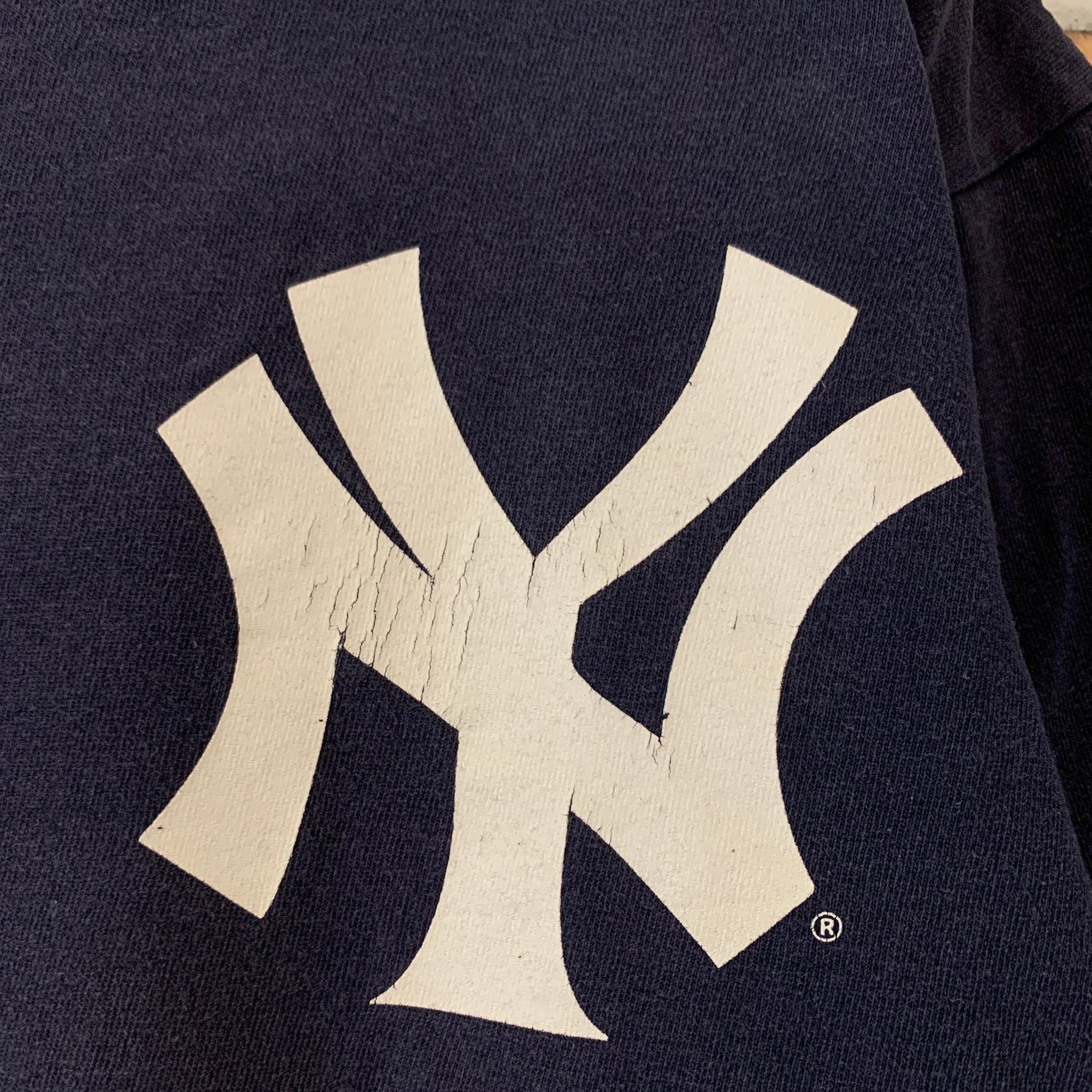 MLB ニューヨーク ヤンキース ロゴ Tシャツ アメリカ古着 NY   古着