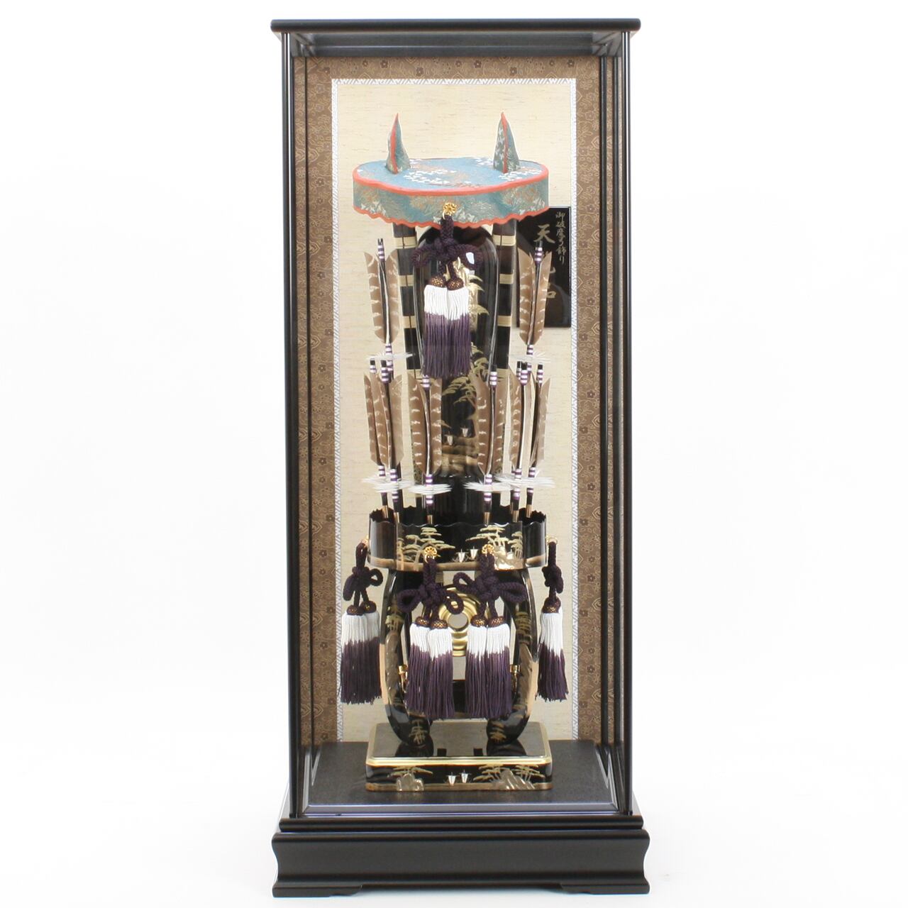 破魔弓飾り《商品コード》10224-0100 24号 極上天覧品|初正月|破魔矢|寿々登|皇室献上品|魔除け|邪気払い|縁起物|伝統工芸|天然羽根