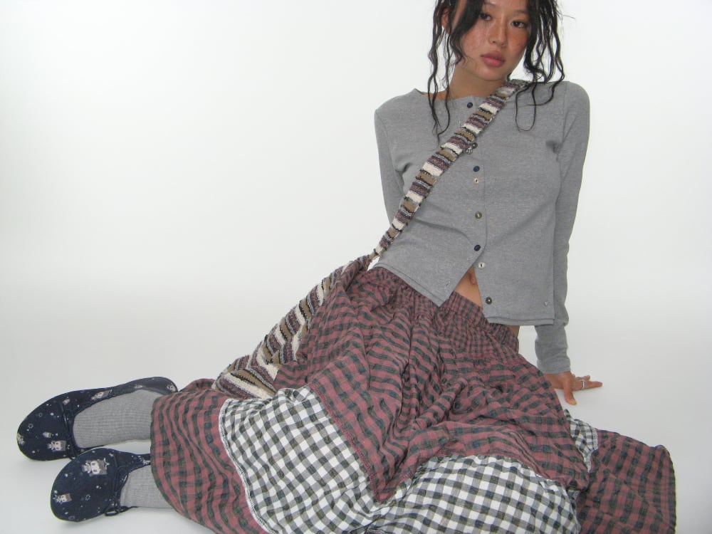 【正規品】COYSEIO MORI CHECK SKIRT PINK COYSEIO] MORI CHECK SKIRT PINK 正規品 韓国ブランド 韓国通販 韓国