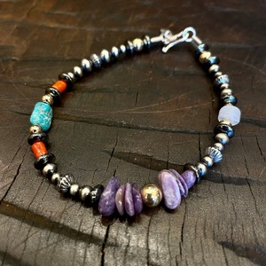 ブライト（Bright）ブレス（Wave　Charoite）20cm