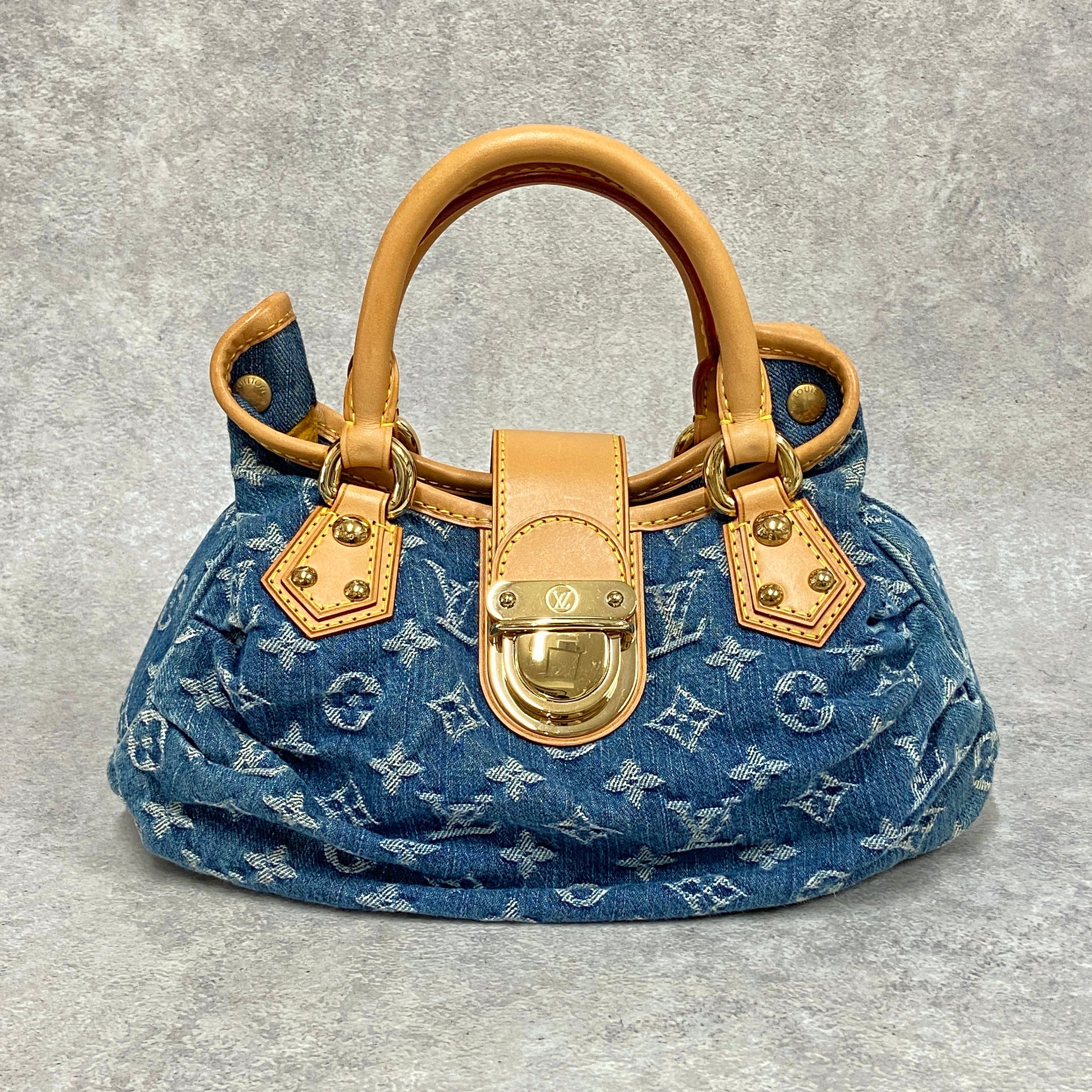 LOUIS VUITTON ルイ・ヴィトン モノグラムデニム プリーティ ...