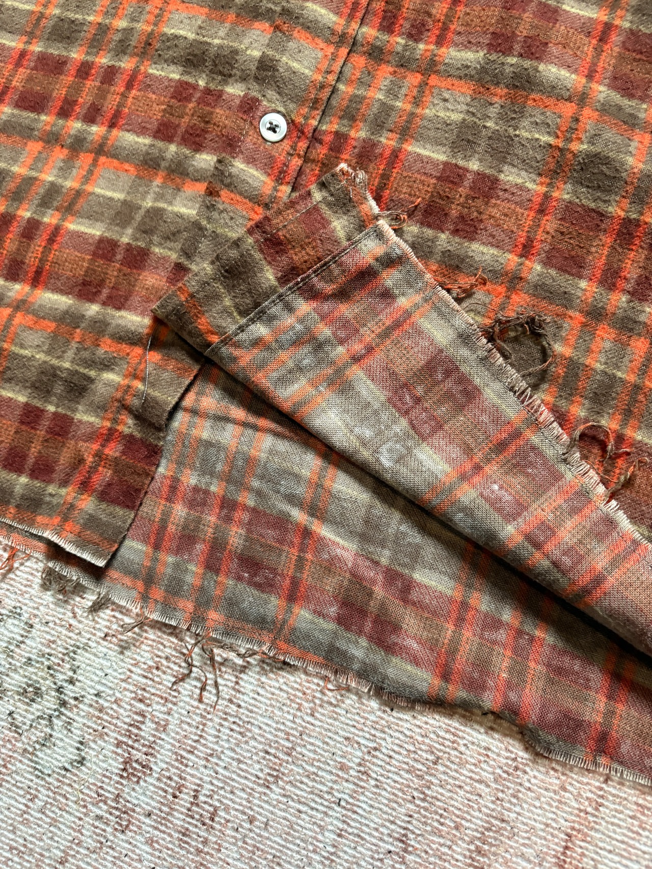 80〜90s / HABAND / print flannel check shirts