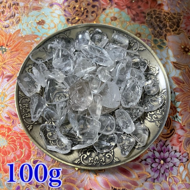 さざれ石　クォーツ　ブラジル産　100ｇ　中〜大粒  5〜20mm