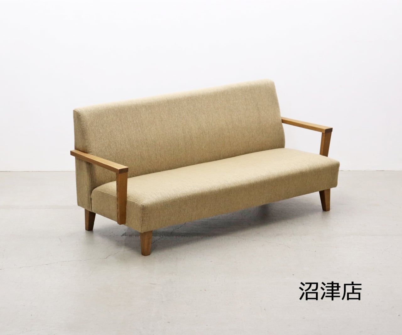 【沼津店】ナチュラル モダン タモ材 2Pソファ ダイニング ベンチ 2シーター RGT14086
