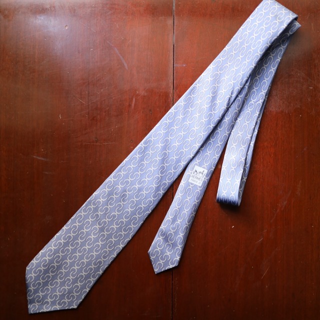 00s HERMÈS PARIS Silk Tie 【Made in France】