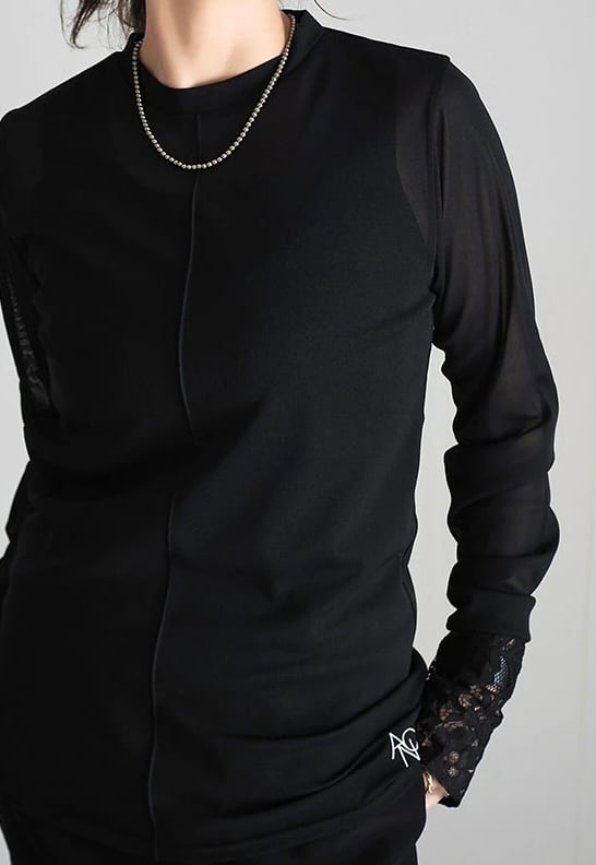 【希少】ANIECA　アニーカ　クルーネック　シアートップス ANIECA 】Crew Neck Sheer Tops | valance 福井｜レディース セレクト