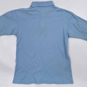 Aquascutum アクアスキュータム ワンポイント刺繍 半袖 ポロシャツ Mサイズ / 水色 オールド ビンテージ