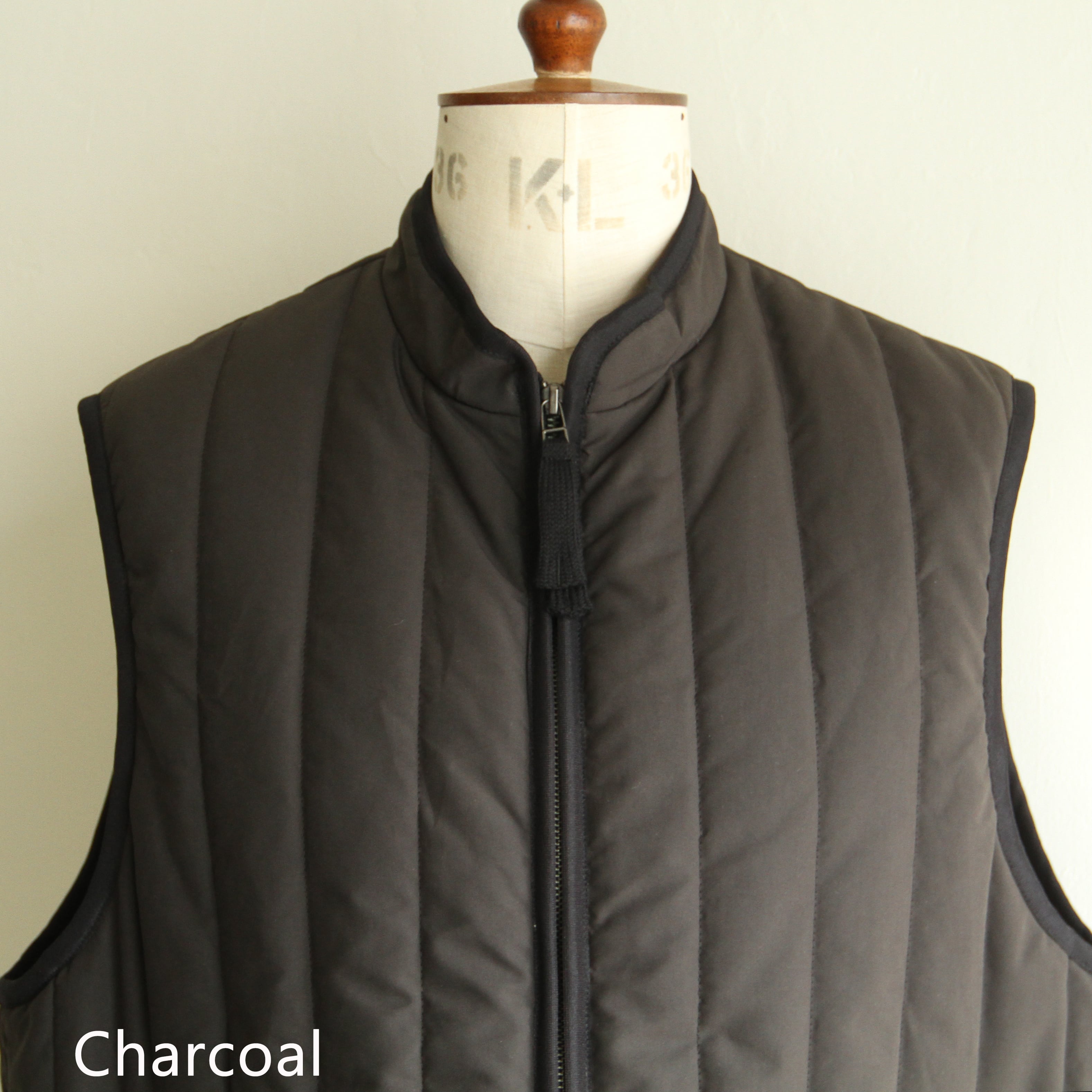 美品【kontor】Quilting vest サイズ3 kontor Binder stripe quilted vest | Terminal
