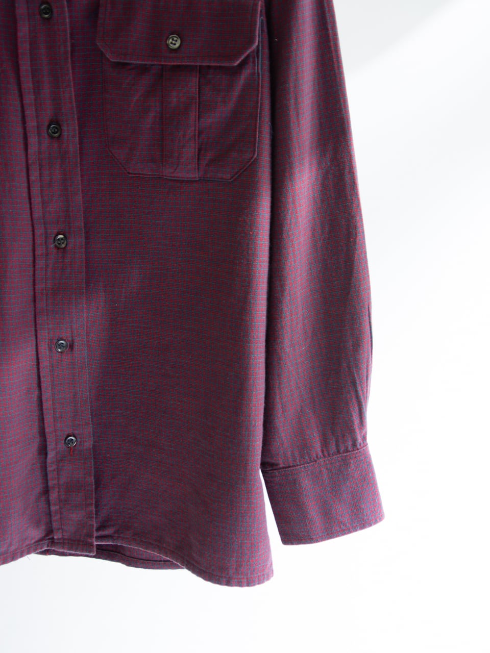 【micmac st.tropez】Made in France Cotton Police Shirt（ミックマック フランス製 チェック柄 コットンポリスシャツ）