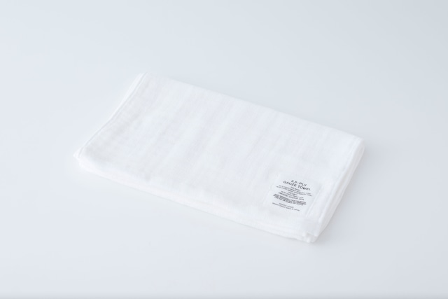 2.5-PLY GAUZE TOWEL：MUFFLER TOWEL (White) / SHINTO TOWEL