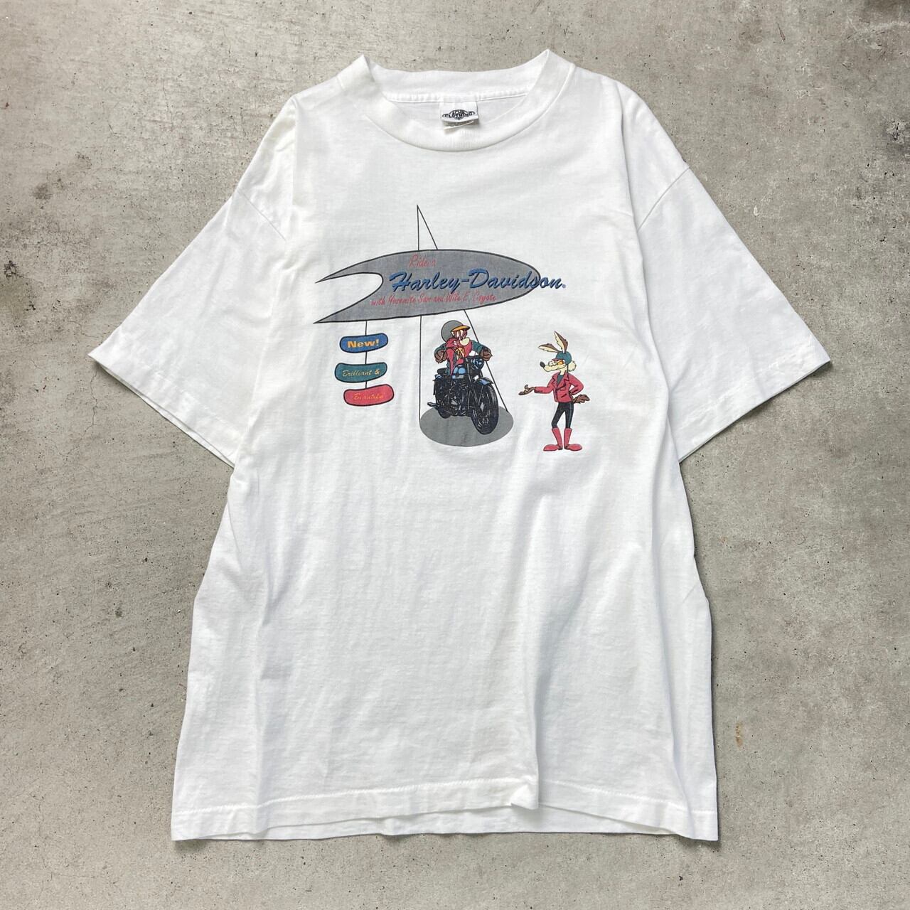 90年代 USA製 Harley-Davidson LOONEY TUNES キャラクタープリントT 