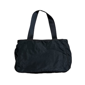 PRADA fade navy nylon tote bag