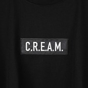 Box logo Premium T shirts -Black Body- BLACK - C.R.E.A.M.