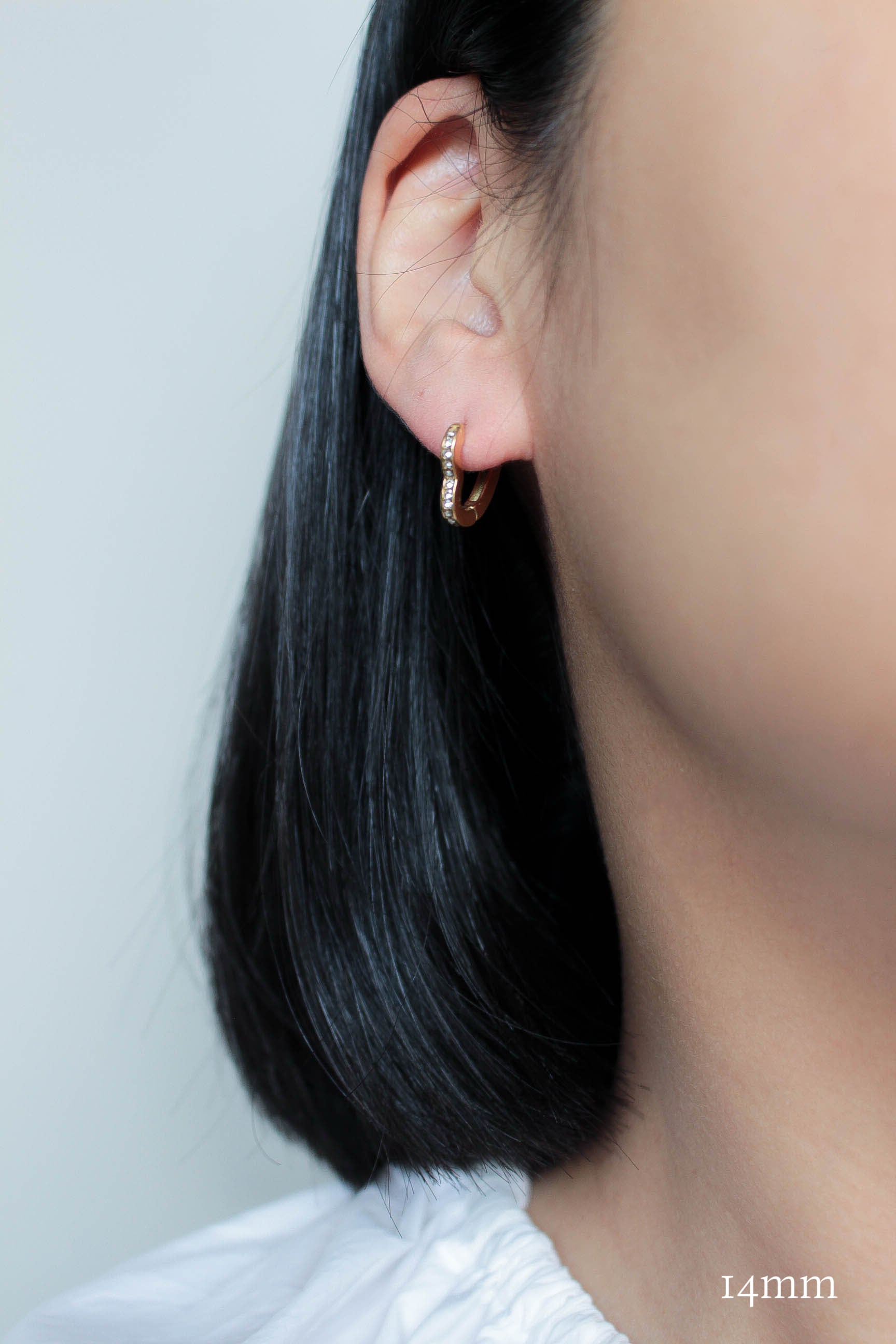 6/3(wed)再販 Heart Hoop Zirconia Pierce | ebine(エビネ)|金属