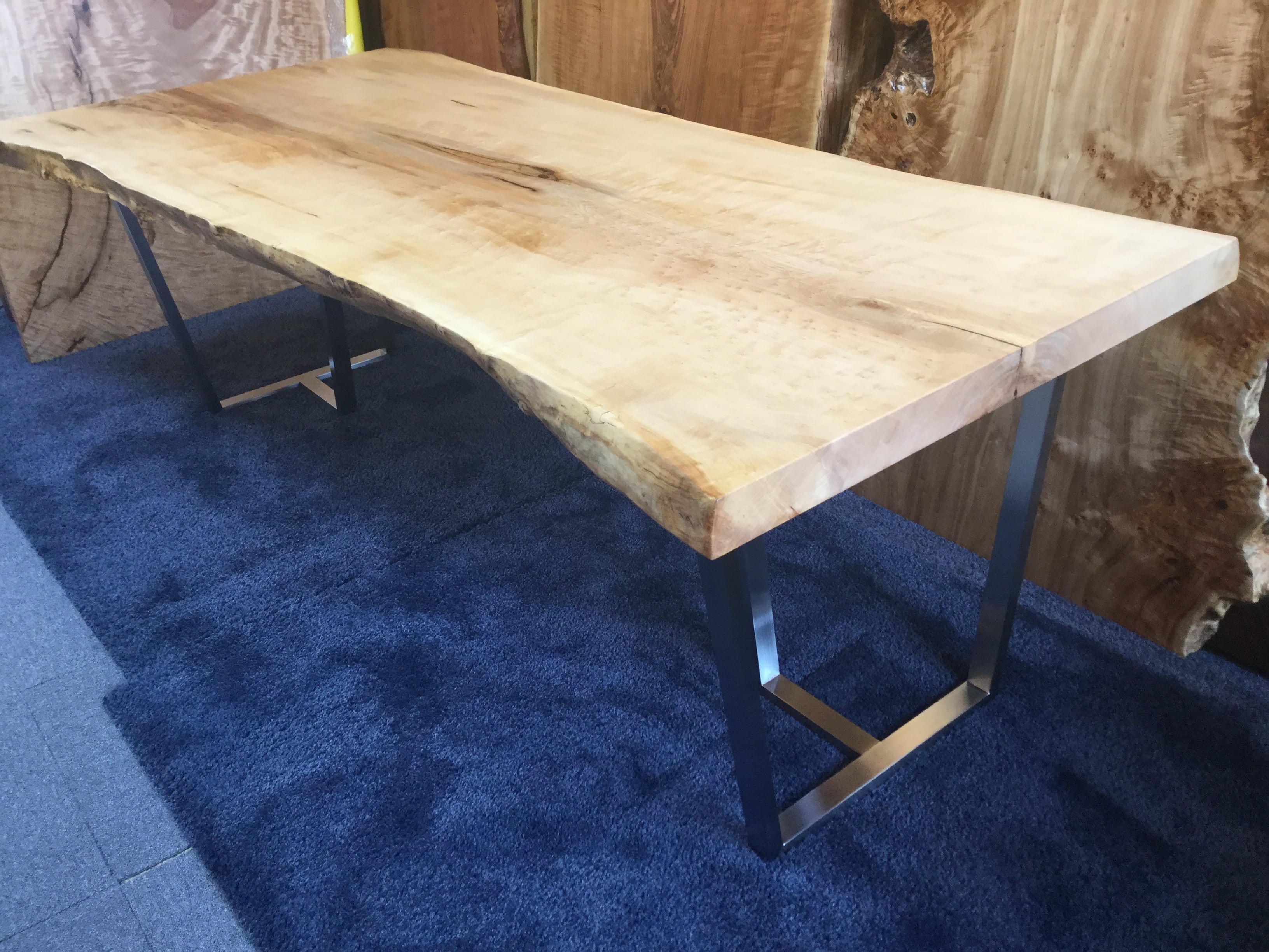 ステンレス 台形T字脚 2台1セット | 千年家具 - 一枚板 テーブル専門店