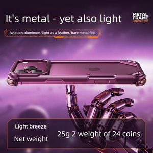 ■iPhone 18 Pro/18 Pro Max■ Aluminum Alloy Minimal Bumper Case / アルミニウム アロイ ミニマル バンパー スマホケース