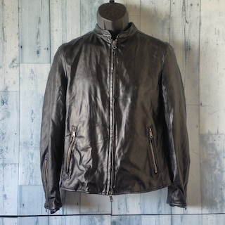 古着 NANOUNIVERSE フェイクレザージャケット ライダースジャケット サイズS RankB