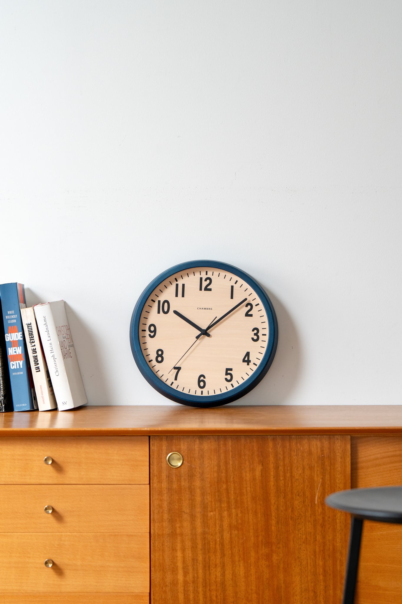 CHAMBRE PUBLIC CLOCK Navy 日本製 電波時計 PUBLIC CLOCK NAVY-renewal- | シャンブル【CHAMBRE】by
