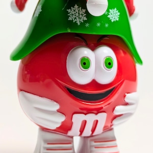 ☆VINTAGE JUNK☆【 m&m's  ( エムアンドエムズ ) 】 Mini container / コンテイナー / エルフハット / Holiday / ホリデー / クリスマス〚アメリカン雑貨 アメトイ〛