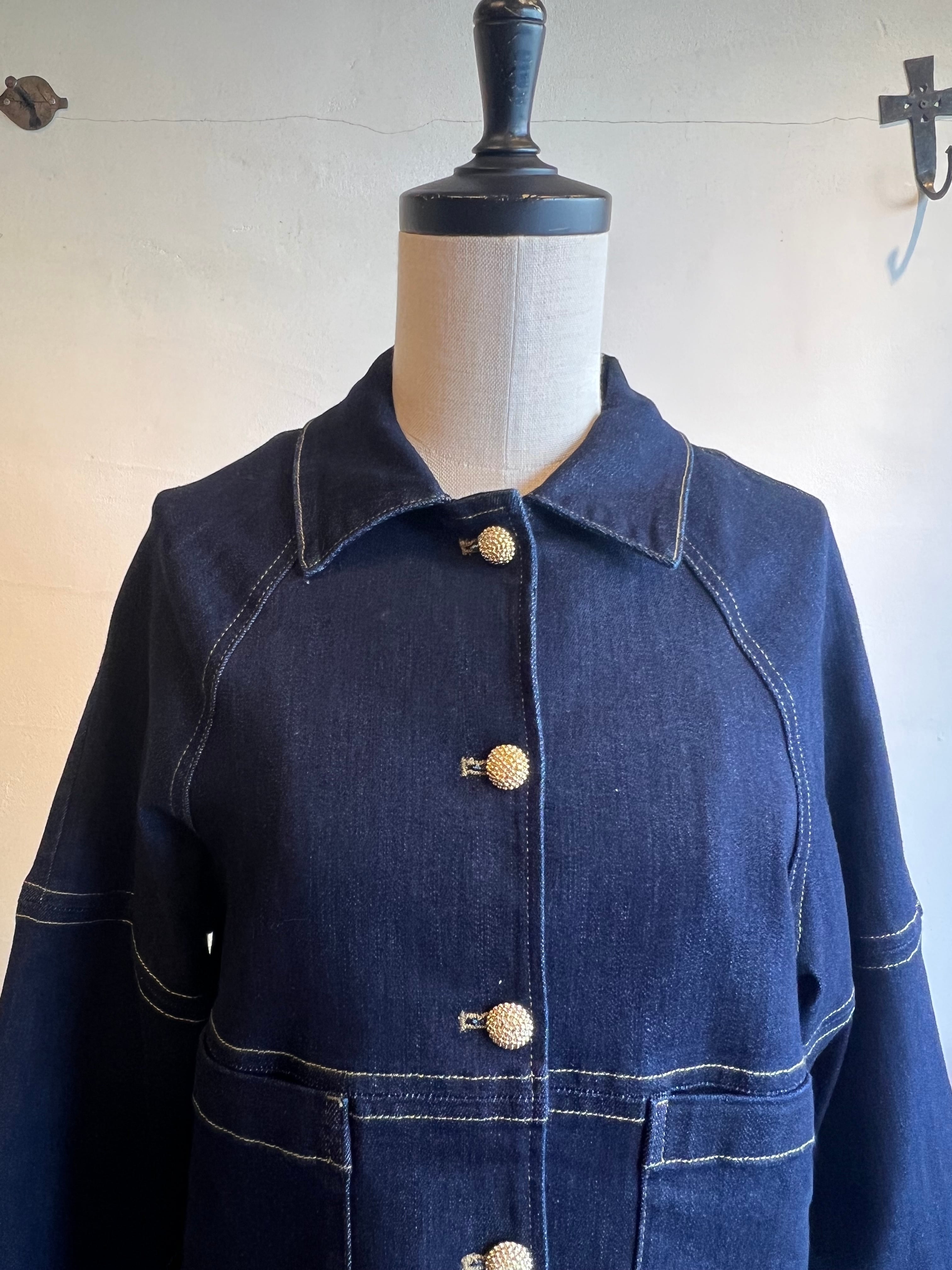 MARGAUX VINTAGE / 襟付きラグランスリーブGジャン | anouk