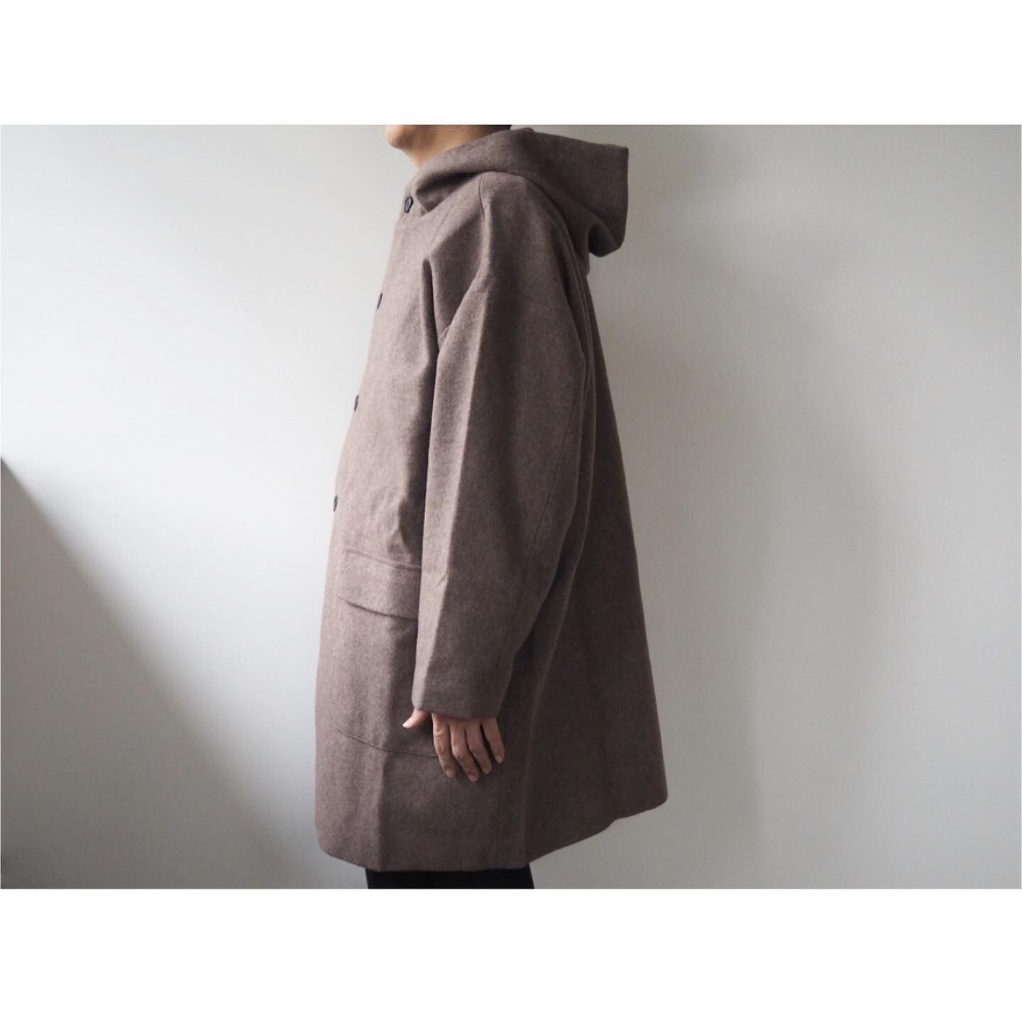 BASISBROEK (バージスブルック) 『CIRCUS』 Oversized Melton Hooded Coat New Color |  AUTHENTIC Life Store powered by BASE