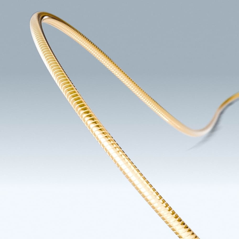 thin snake necklace (gold) #n53 | garcia