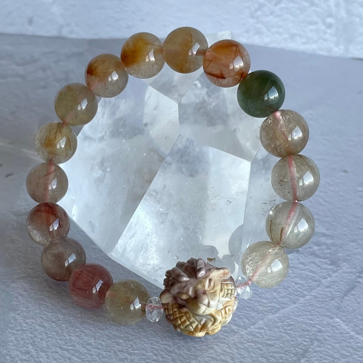 No.071 Mixラビットヘアルチル 龍頭ブレス | Le rouet (ルエ)