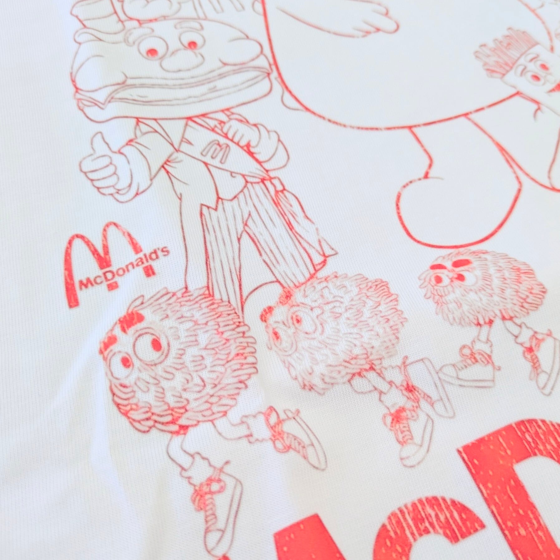 【 McDonald's ( マクドナルド )】『 I HAD MY BIRTHDAY PARTY 』Tシャツ / グリマス / ハンバーグラー / ビンテージ加工〚アメリカン雑貨 アメトイ〛