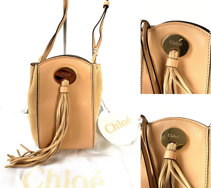 Chloe クロエ MINI SACS MADE IN ITALY スエード カーフスキン
