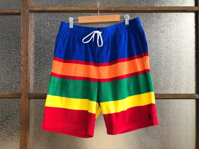 POLO RALPH LAUREN CLASSIC PILE SHORT PANTS (BLUE MULTI)