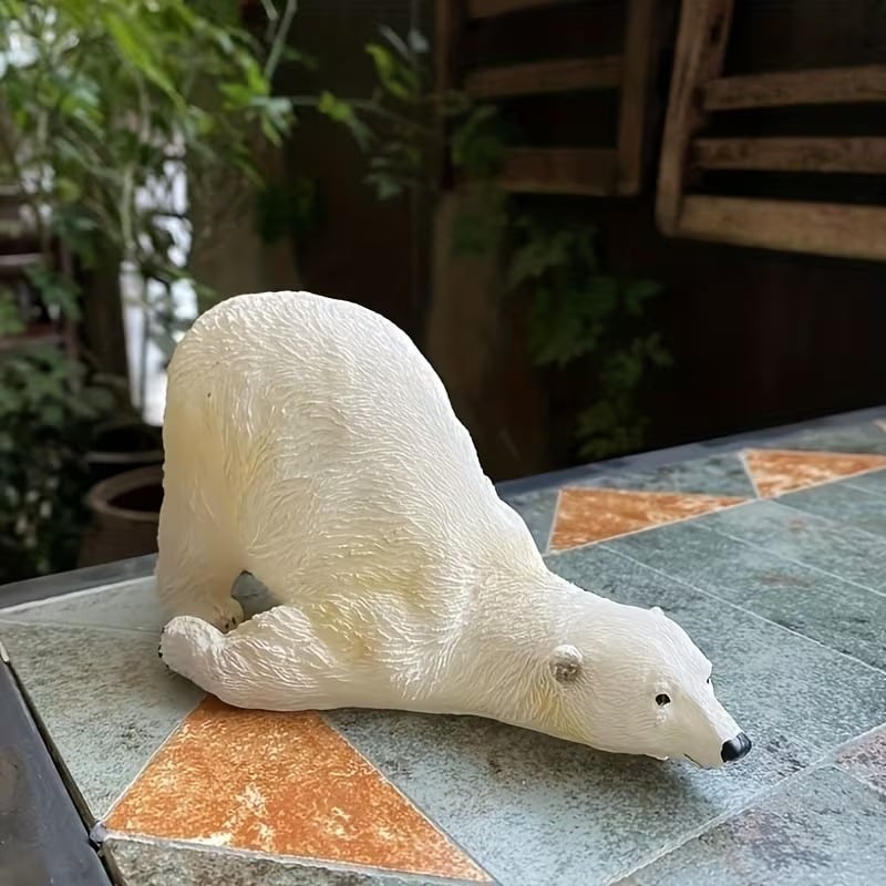 置物 オブジェ くま 木彫り 3点セット かわいい ナチュラル ほっこり
