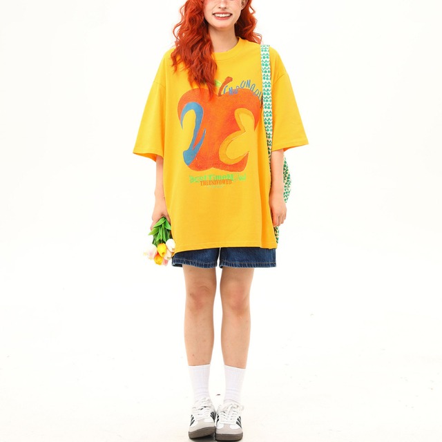 art apple design short-sleeve tee　アートアップルデザイン半袖ティー　J1970