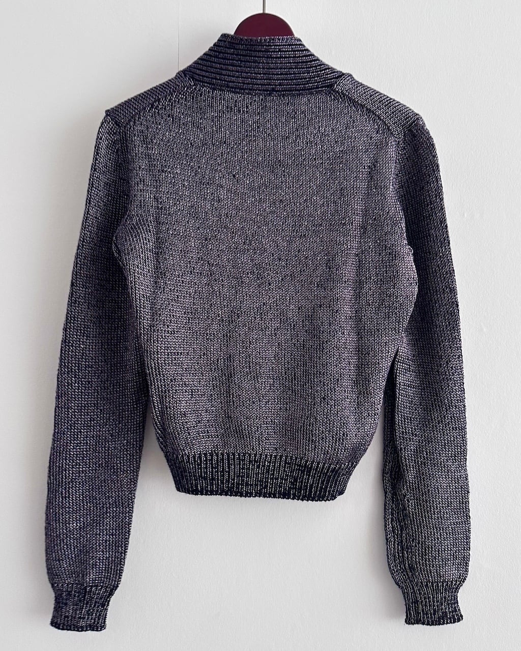 JIL SANDER METALLIC KNIT CARDIGAN | dear closet