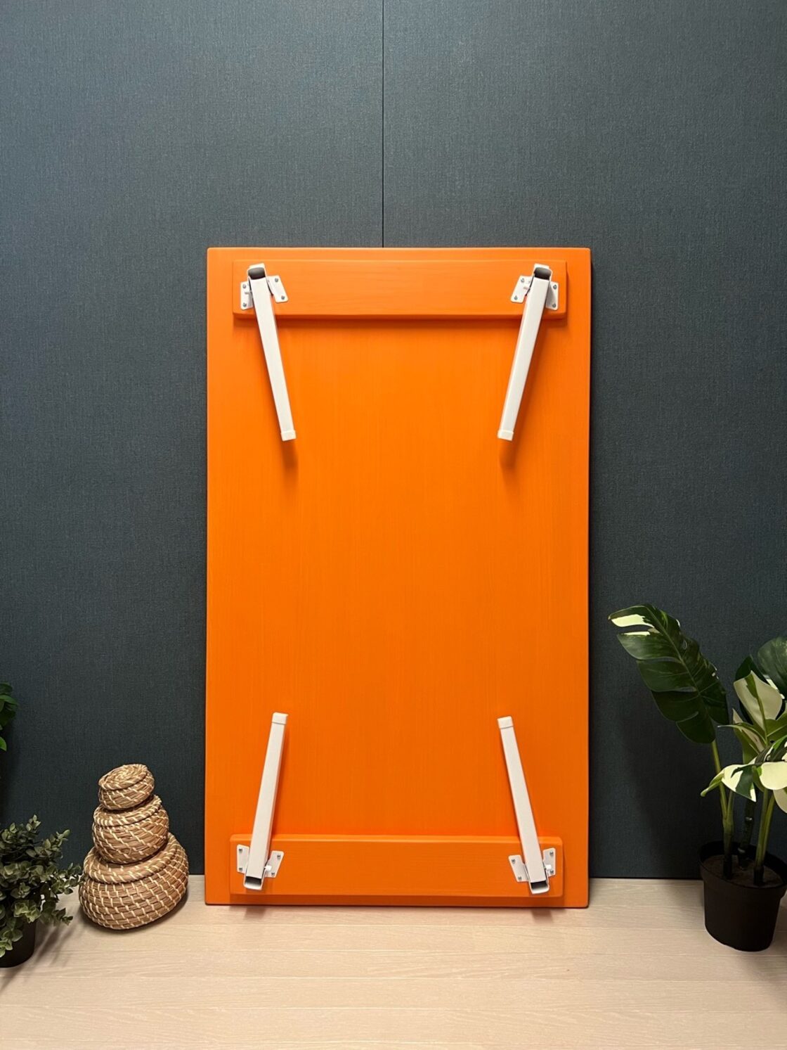 送料無料】 ローテーブル 長方形 120cm 70cm パイン オレンジ 