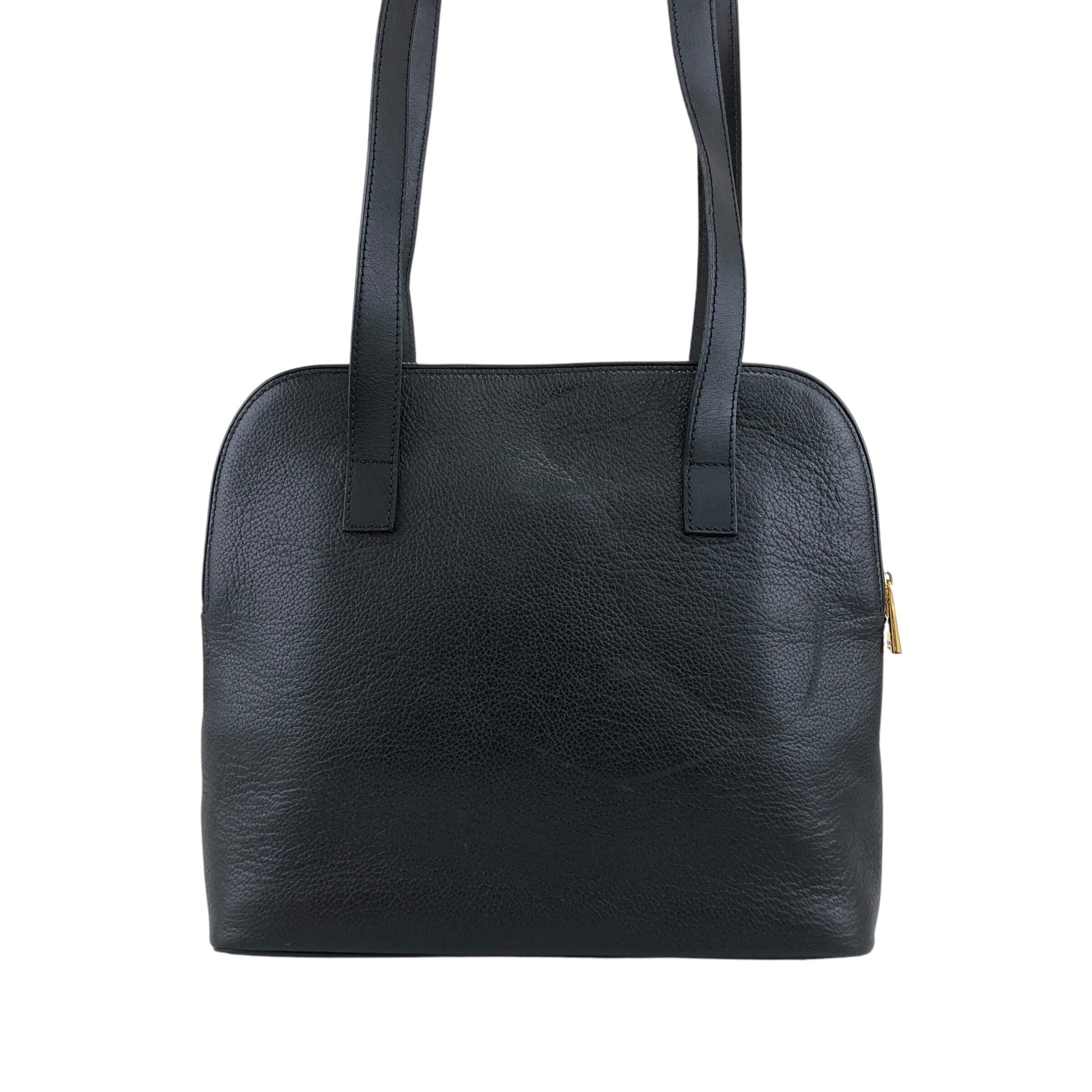 CELINE セリーヌ トートバッグ ブラック マンテル レザー vintage