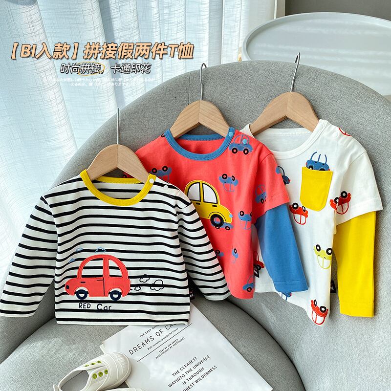 スプリングオータムTシャツ トップス ロング 春物 秋物 Duduベイビー87731017074