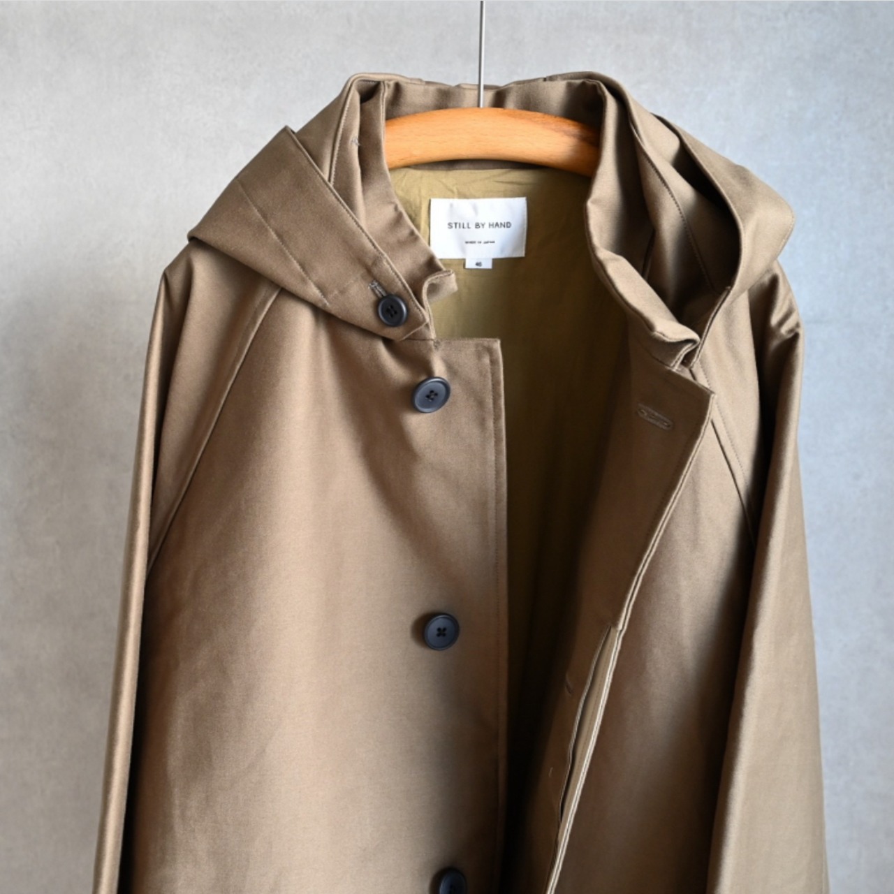 STILL BY HAND】MOLE SKIN HOODED COAT スティルバイハンド 
