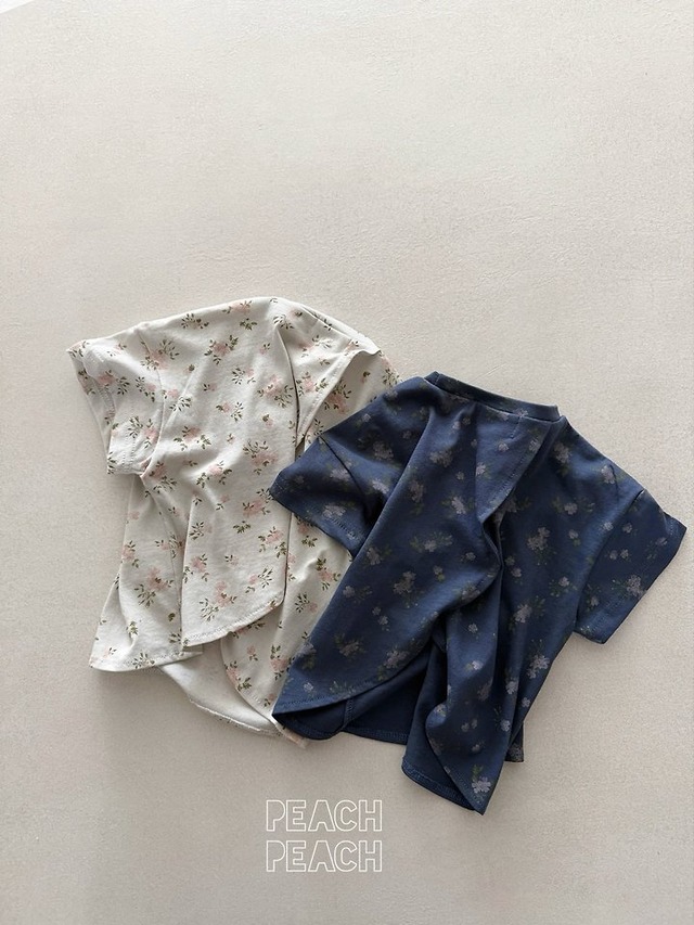 【取寄】peach peach｜jasmine tee｜ジャスミンT｜XS-XXL｜kids&jr｜26 summer