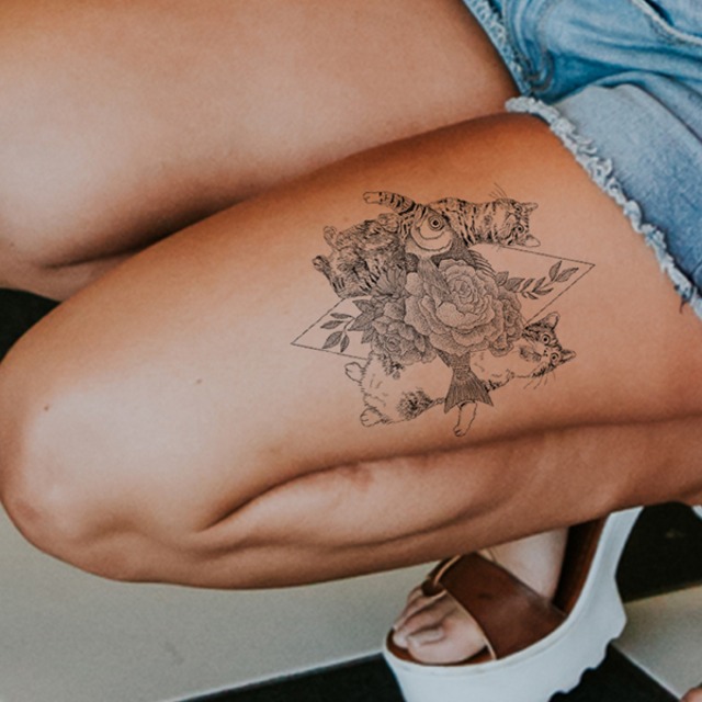 タトゥーシール 猫の絵 イラスト猫雑貨 最高のご褒美 Cat Tattoo 猫雑貨 グッズ通販 猫や動物イラスト 似顔絵作成 365cat Art