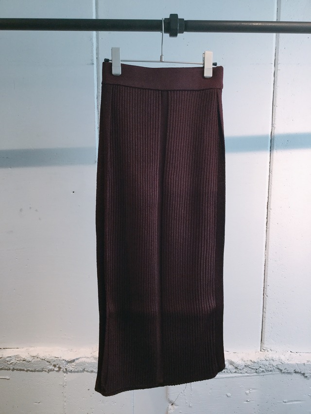 TAN   GLOSSY SKIRT