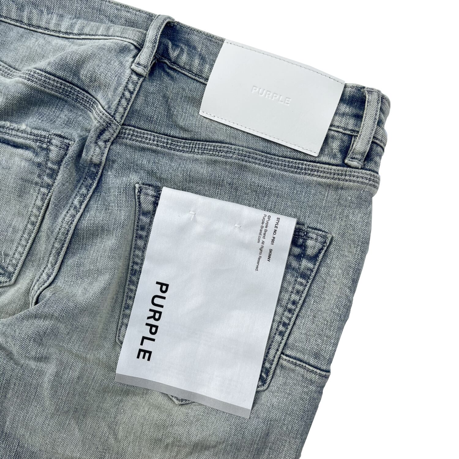 PURPLE BRAND / P001 Worn Light Indigo Reflective | HOLICK