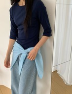 【新作5％OFF・3日間】Three-quarter sleeve Tops_5colors