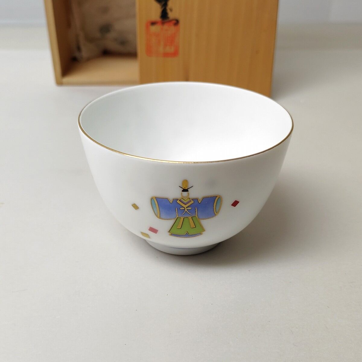 庫山窯・湯呑・茶碗・5客揃・煎茶揃・ひな祭り・No.230205-15・梱包