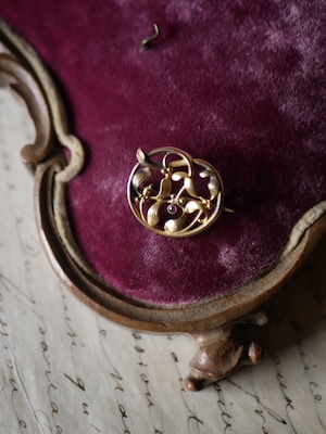 FIX ヤドリギ 宿り木 フランスアンティーク ブローチ アンティークのある暮らし ブロカント